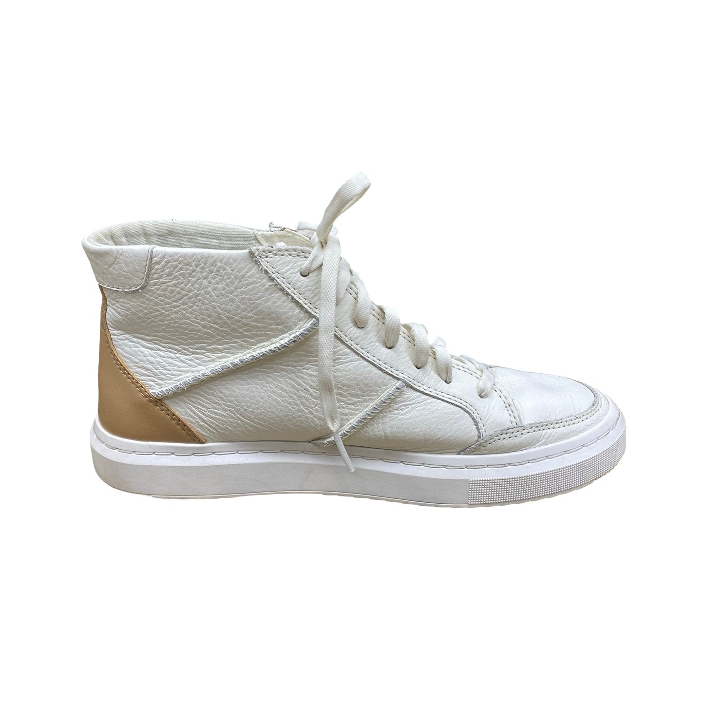 Shoes Designer By Ugg In Brown & White, Size:8.5