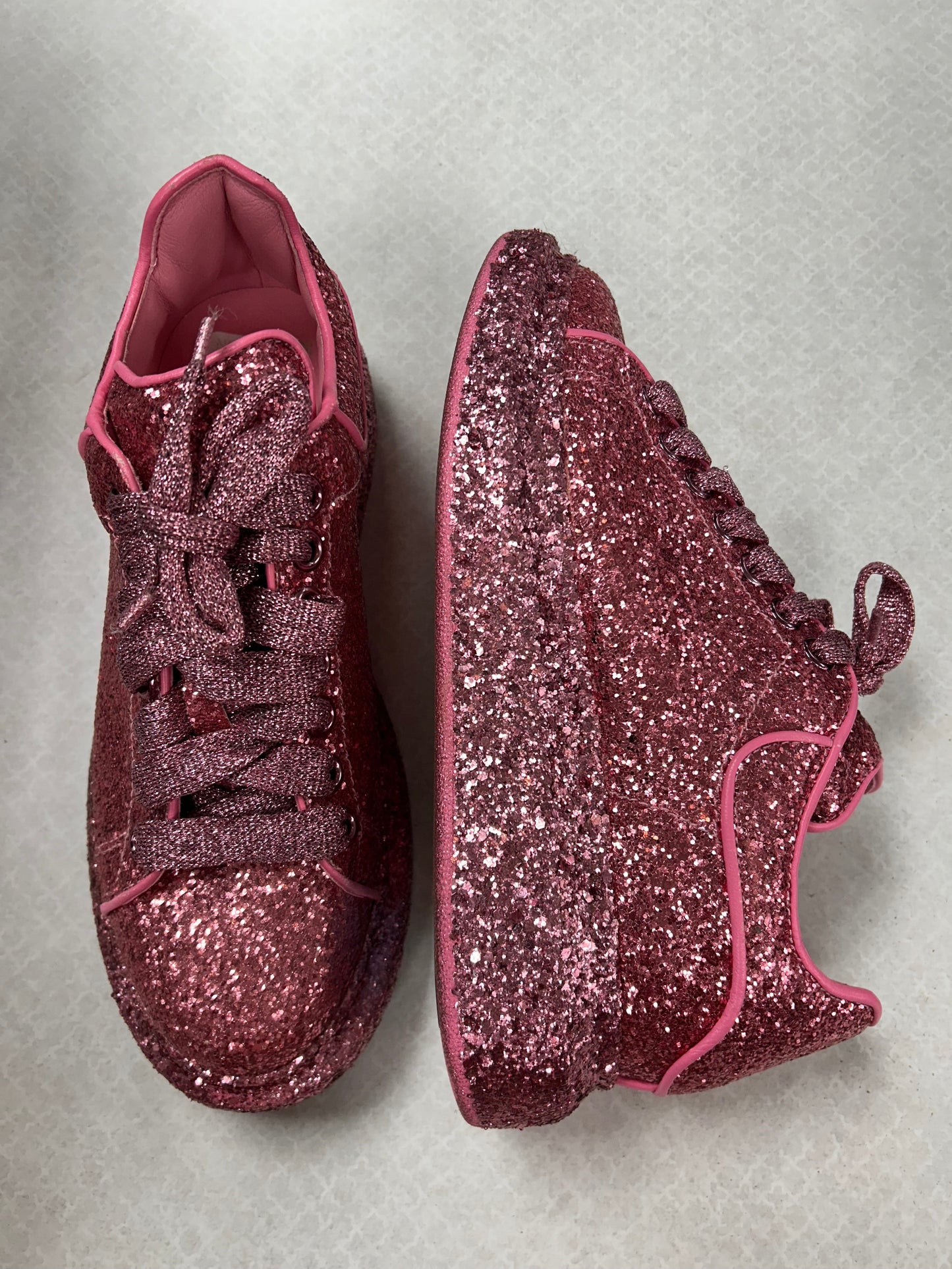 Shoes Luxury Designer By Alexander Mcqueen In Pink, Size:7.5