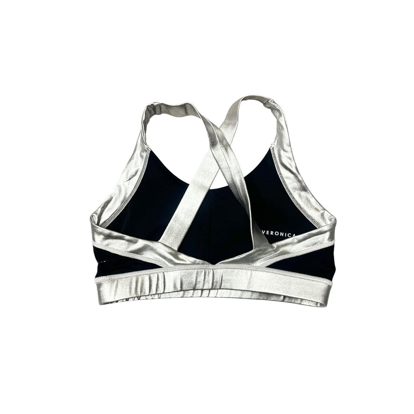 Athletic Bra By Veronica Beard In Black & Silver, Size: Xs