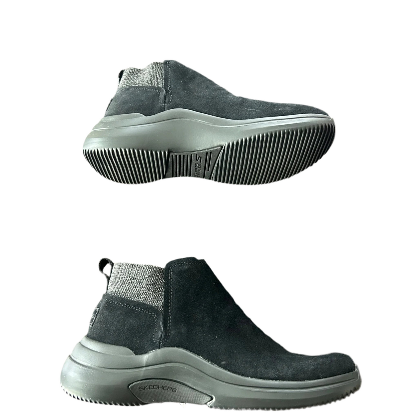 Boots Ankle Flats By Skechers In Black, Size: 7