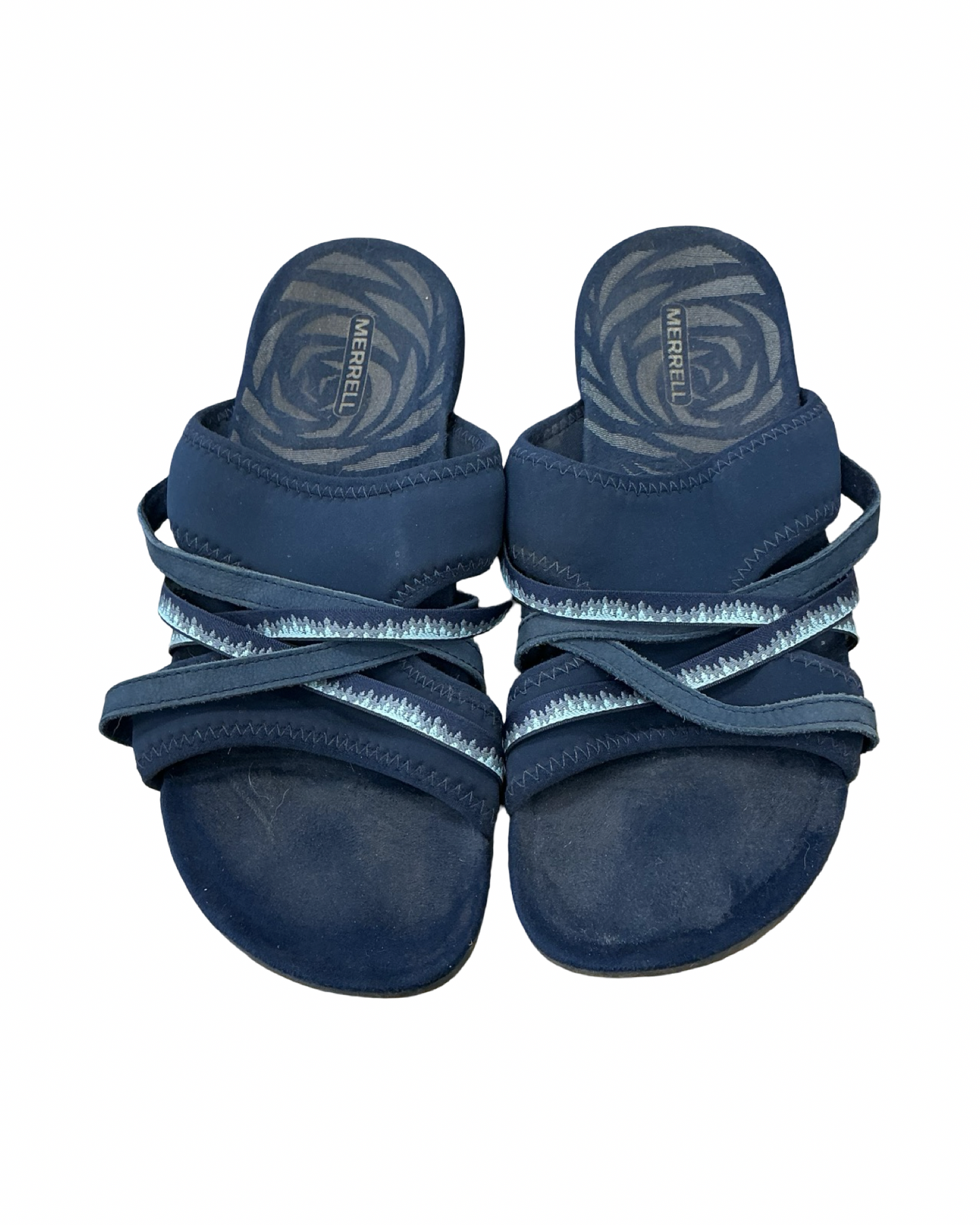 Sandals Flats By Merrell In Blue, Size:10