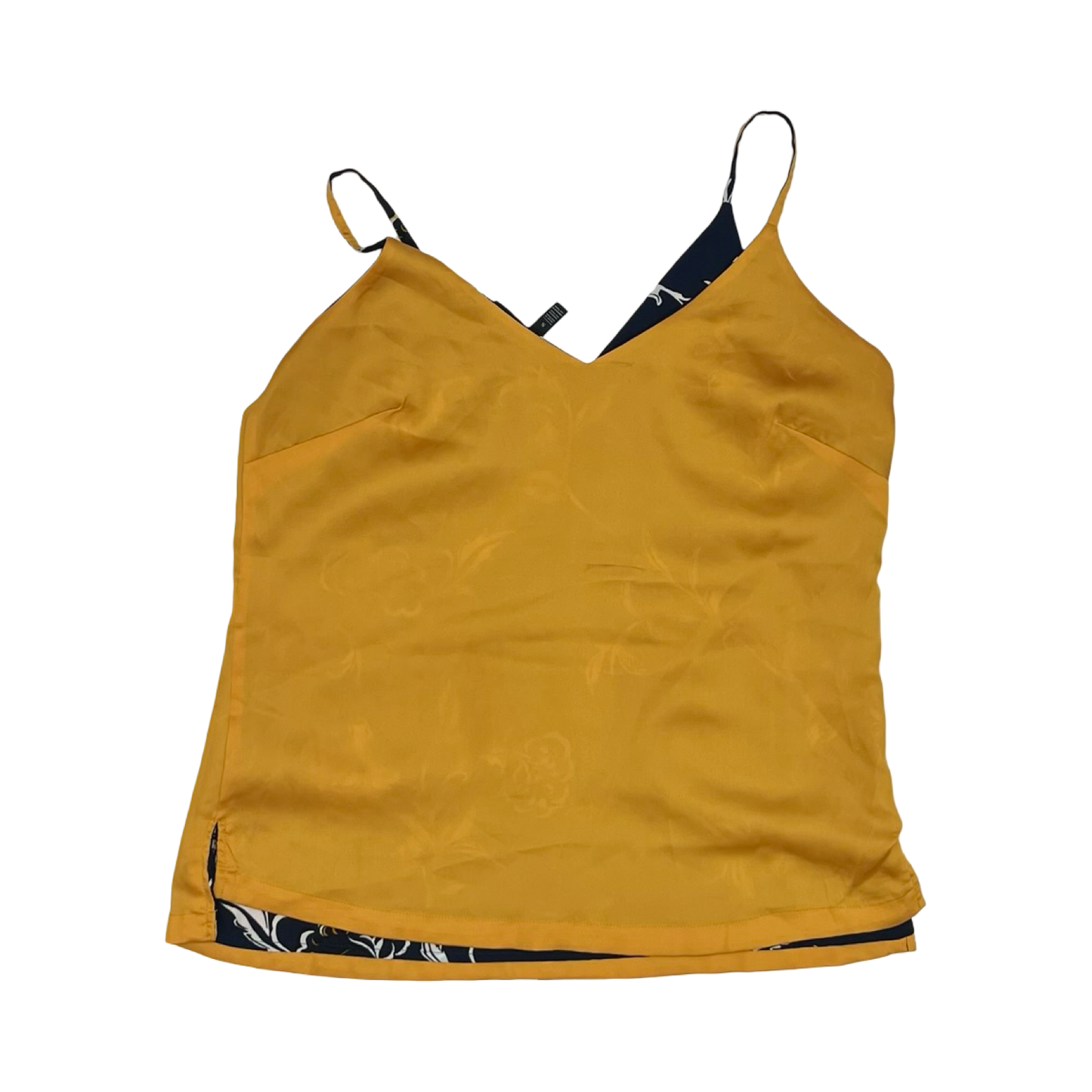 Blouse Sleeveless By White House Black Market In Blue & Orange, Size:S