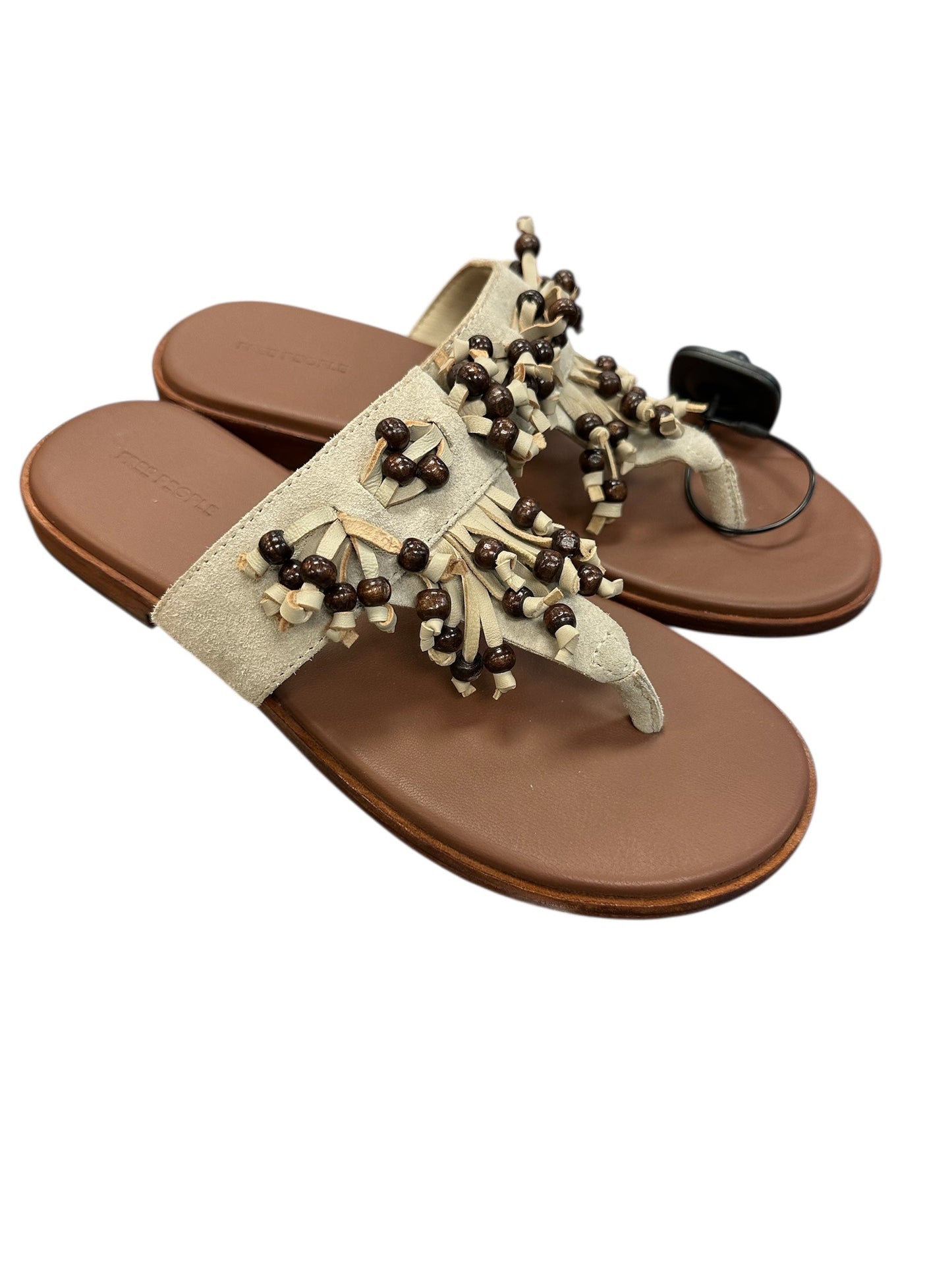 Sandals Flats By Free People In Brown & Grey, Size:8.5