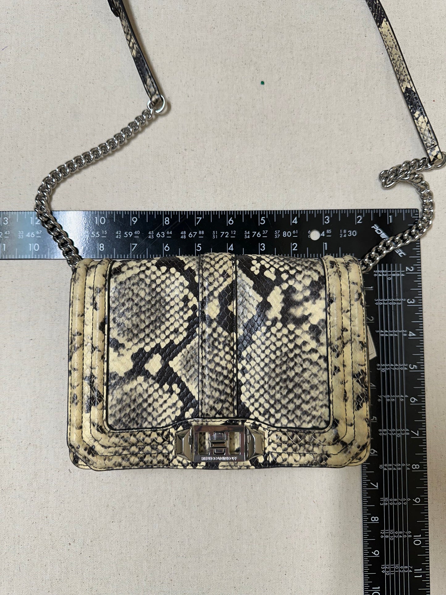 Crossbody Designer By Rebecca Minkoff In Snakeskin Print, Size:Small