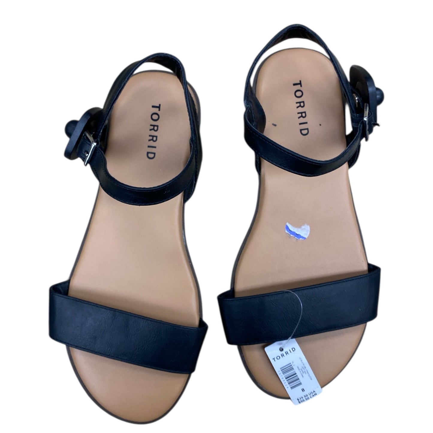 Sandals Flats By Torrid In Black, Size:8