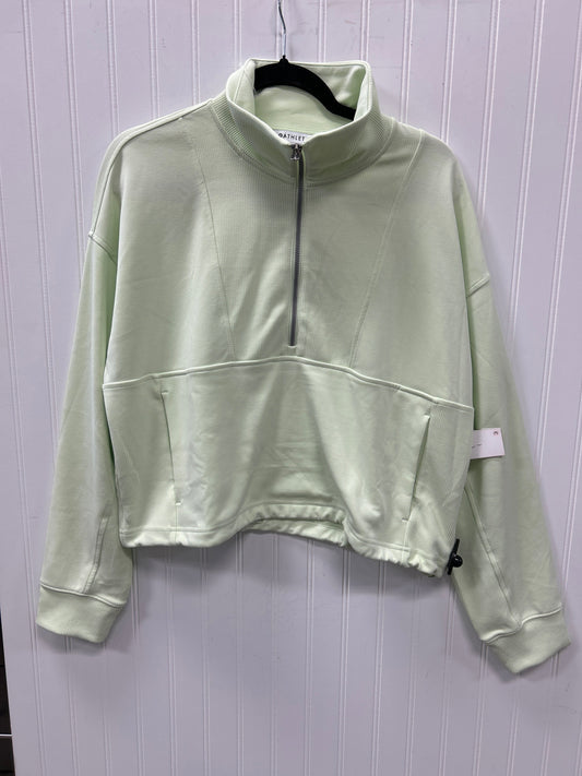 Athletic Jacket By Athleta In Green, Size:L