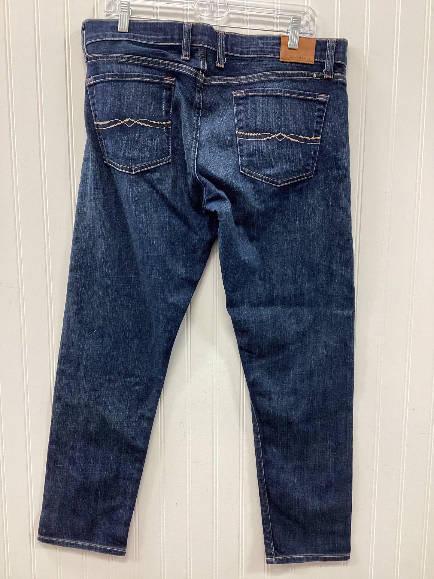 Jeans Skinny By Lucky Brand In Blue Denim, Size:14