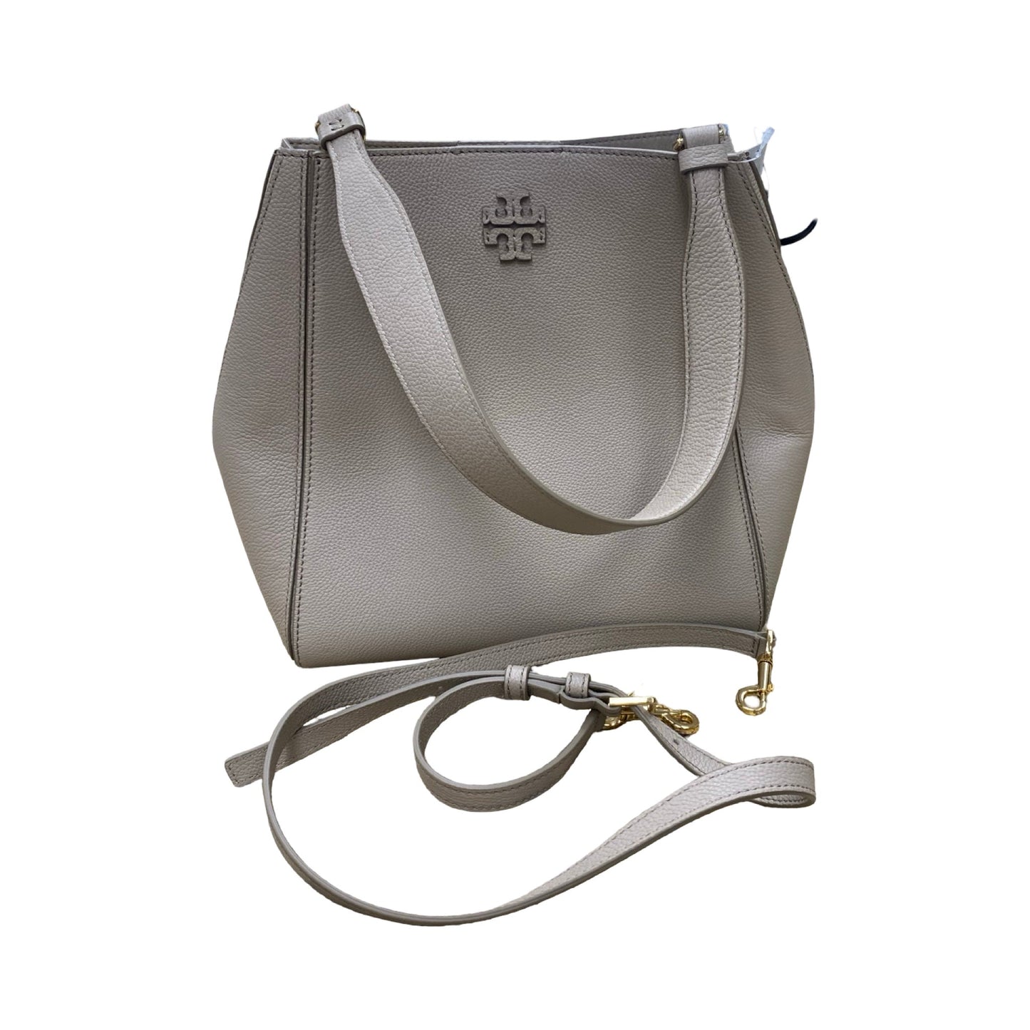 Handbag Designer By Tory Burch In Taupe, Size:Medium