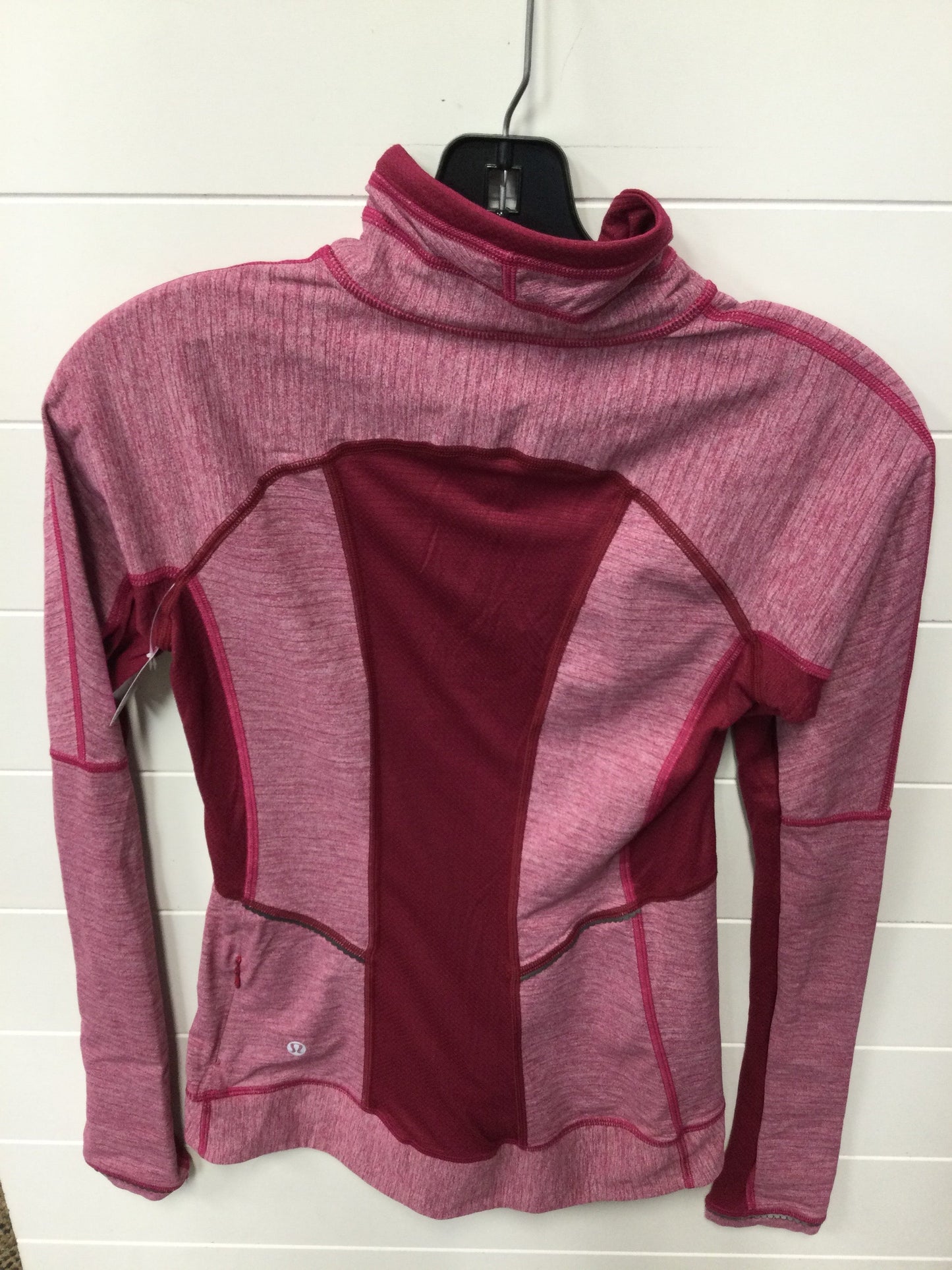 Athletic Top Ls Collar By Lululemon In Pink, Size:6