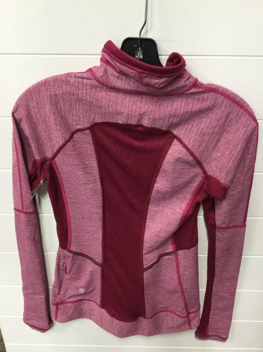 Athletic Top Ls Collar By Lululemon In Pink, Size:6