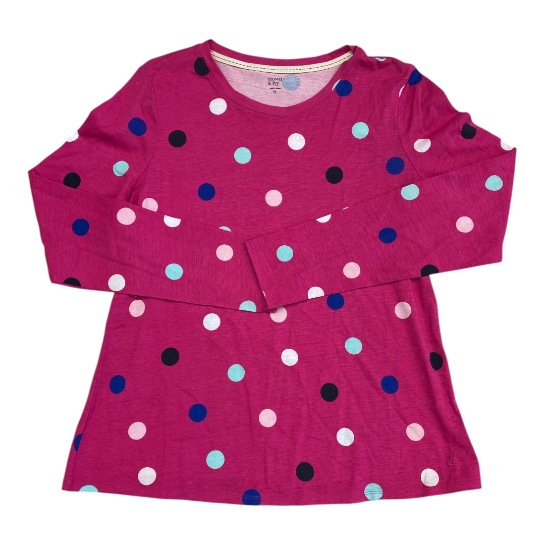 Top Ls By Crown And Ivy In Multi, Size:Xl