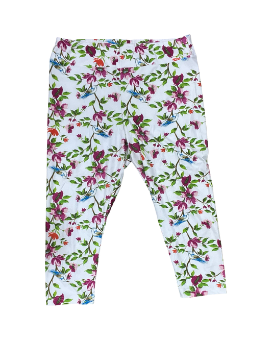 Pants Leggings By Time And Tru In Floral Print, Size:L