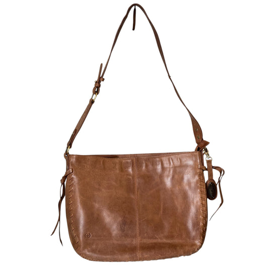 Crossbody Leather By Born In Brown, Size:Medium