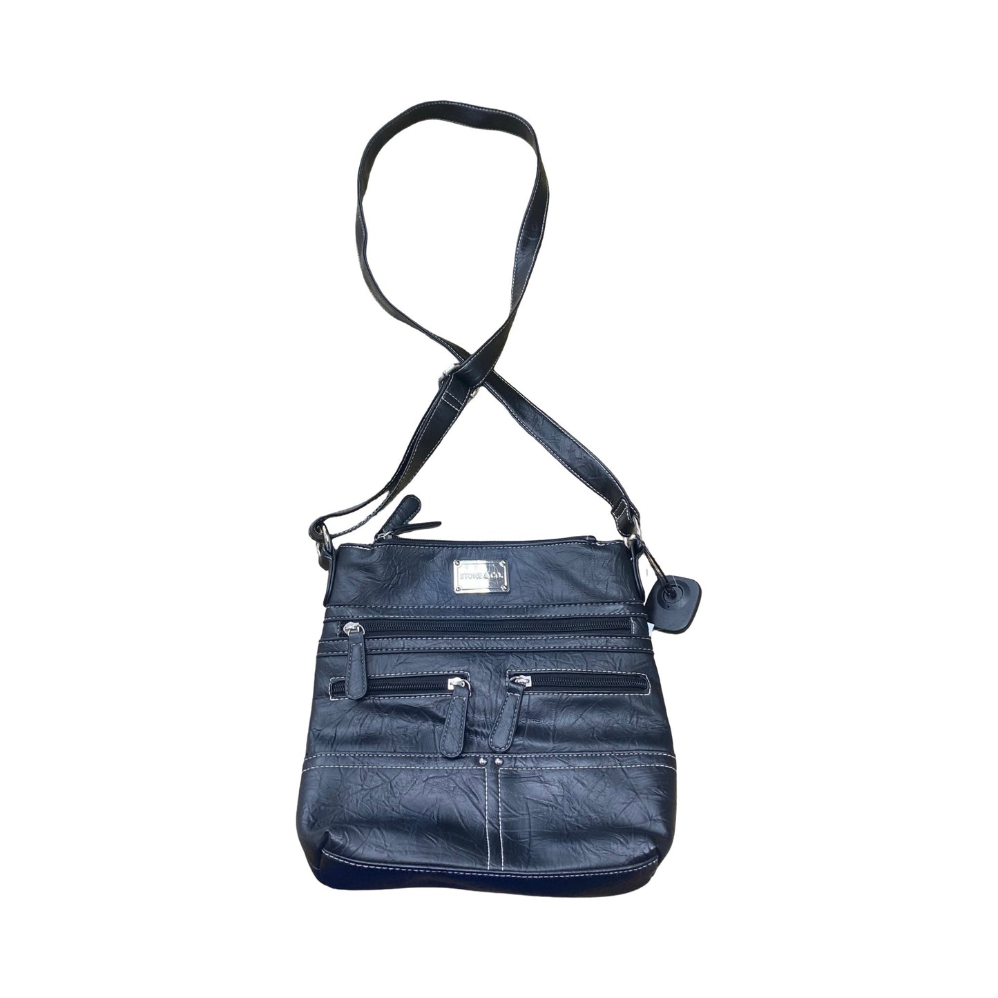 Handbag By Stone & Co In Black, Size:Medium