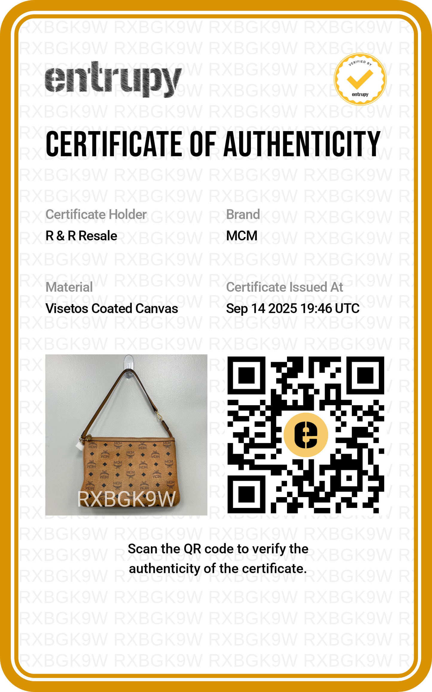 Handbag Luxury Designer By Mcm In Brown, Size:Small