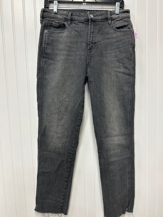 Jeans Straight By Old Navy In Black Denim, Size:8