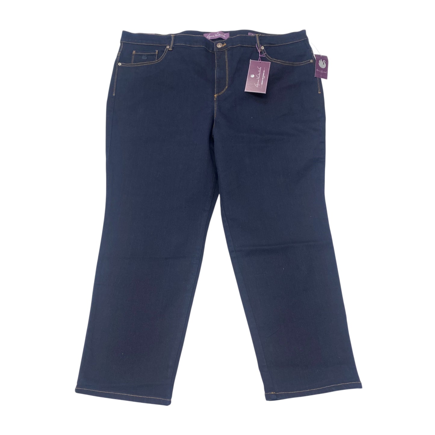 Jeans Skinny By Gloria Vanderbilt In Blue Denim, Size:22