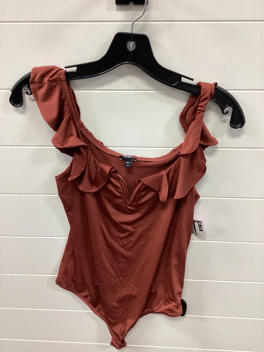 Bodysuit By Express In Brown, Size:M
