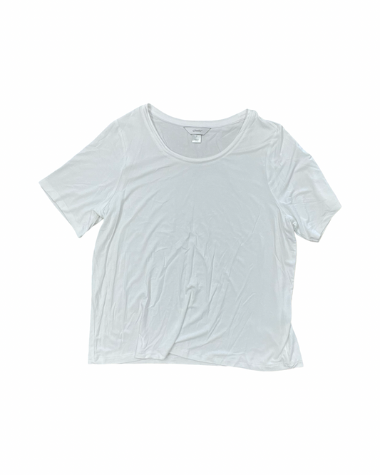 Top Ss Basic By Cj Banks In White, Size:Xl
