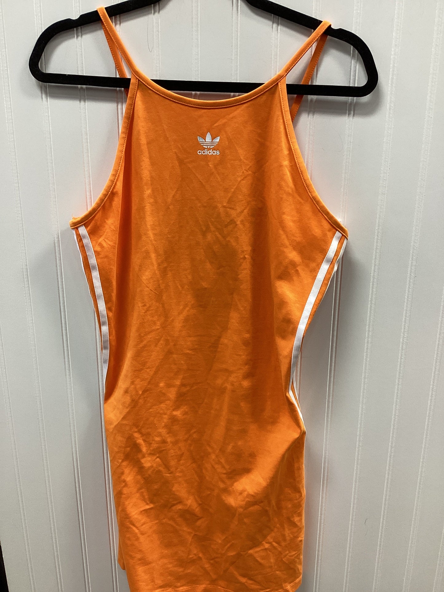 Athletic Dress By Adidas In Orange, Size:L