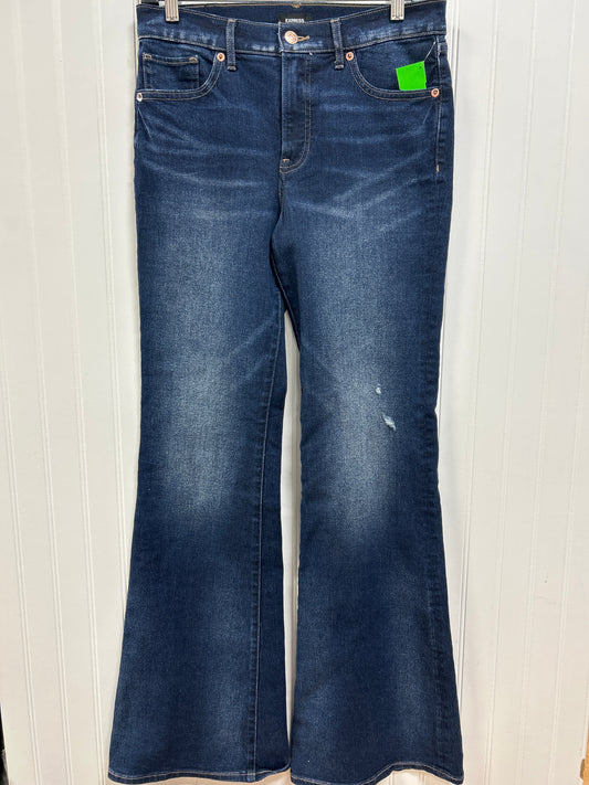 Jeans Straight By Express In Blue Denim, Size:4