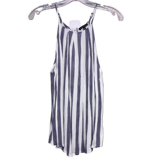 Top Sleeveless By Staccato In Blue & White, Size:S