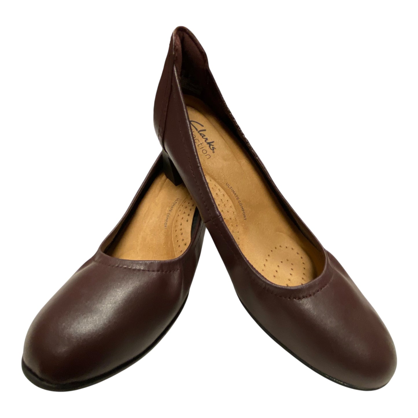 Shoes Heels Block By Clarks In Purple, Size:6.5