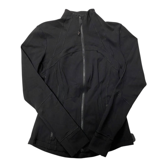 Athletic Jacket By Lululemon In Black, Size:8