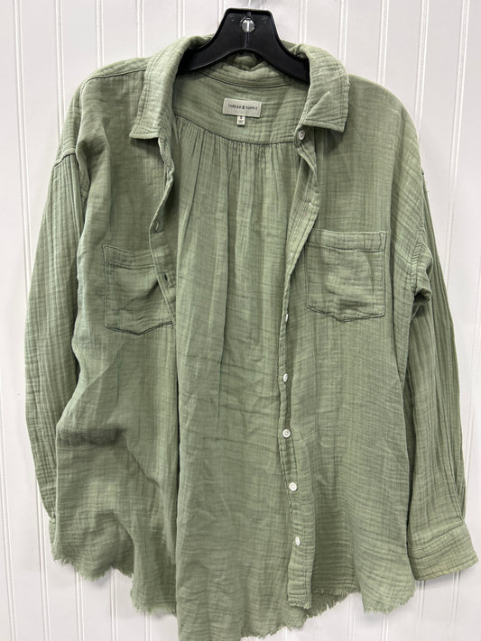 Blouse Ls By Thread And Supply In Green, Size:S