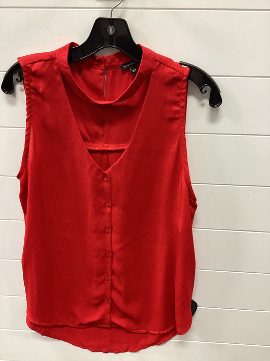 Top Sleeveless By Staccato In Red, Size:L