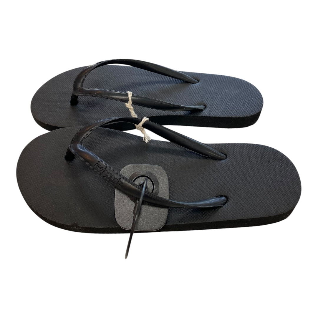 Sandals Flip Flops By Clothes Mentor In Black, Size:6