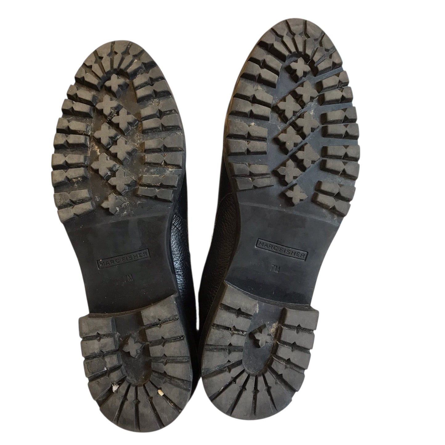 Boots Ankle Flats By Marc Fisher In Black, Size:7