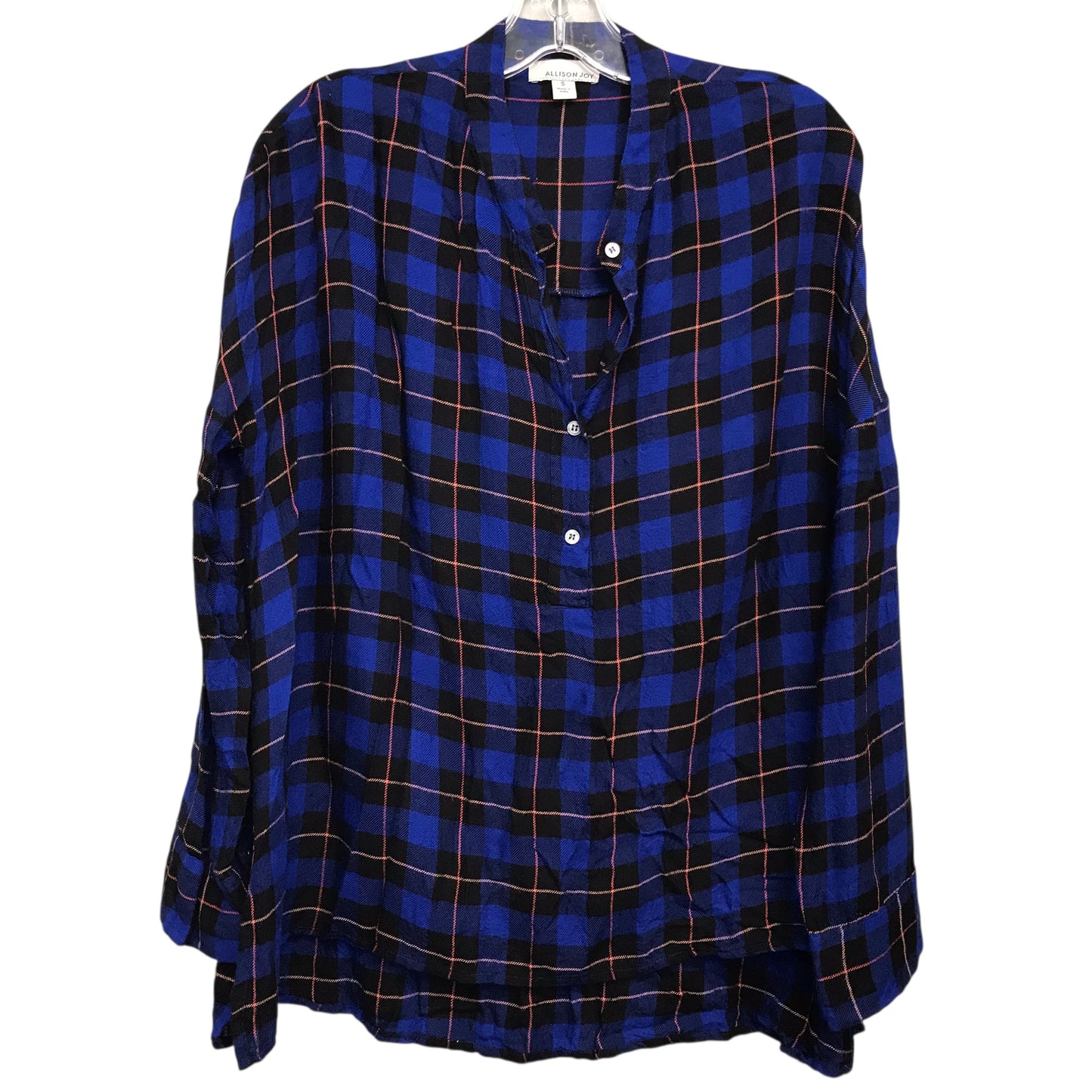 Top Ls By Allison Joy In Plaid Pattern, Size:S