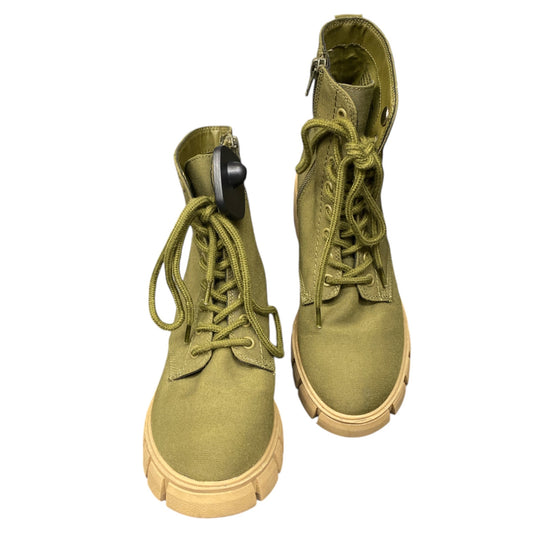 Boots Ankle Heels By Universal Thread In Green, Size:7