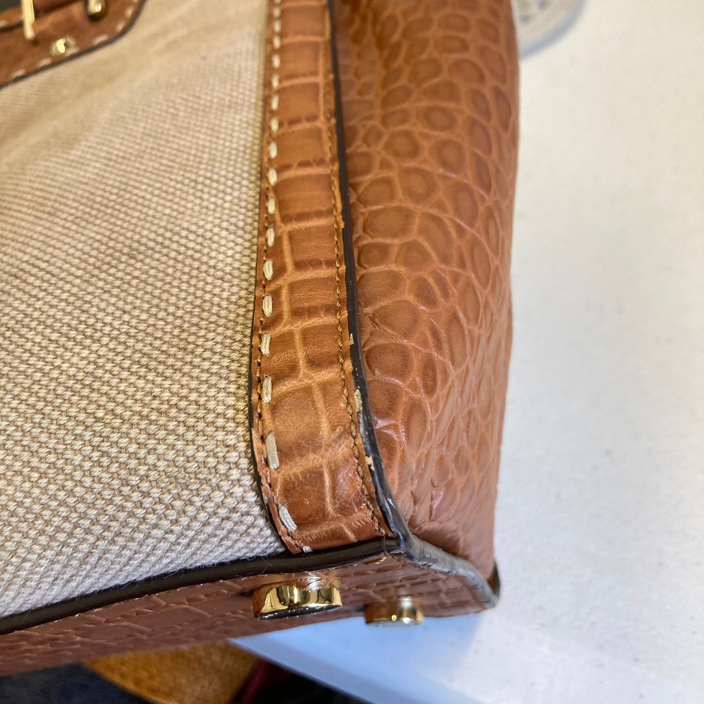 Handbag Designer By Michael Kors In Tan, Size:Large