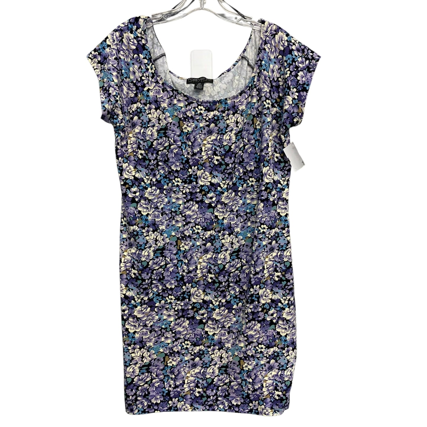 Dress Casual Short By Forever 21 In Floral Print, Size:3