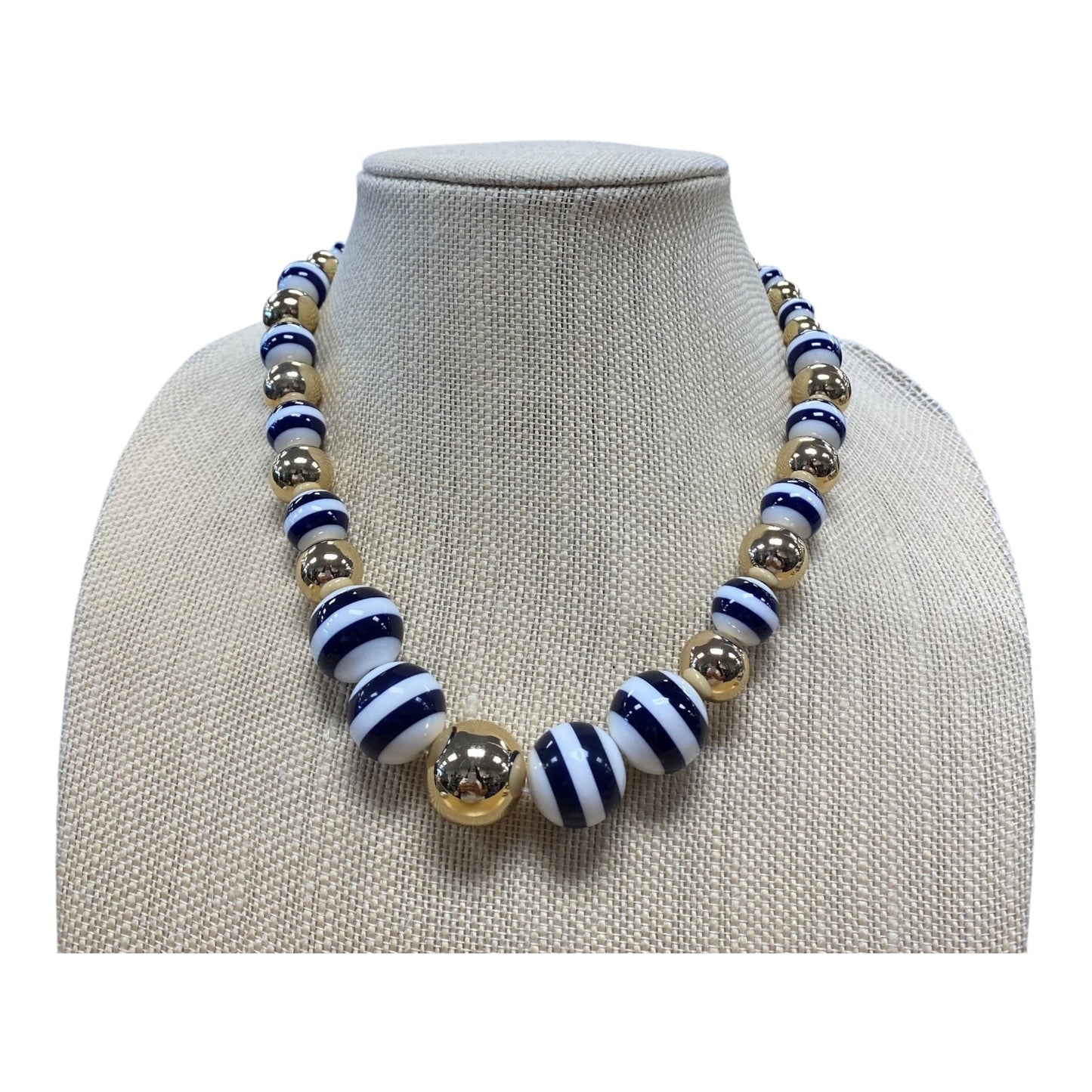 Necklace Pendant By Talbots In Blue & White