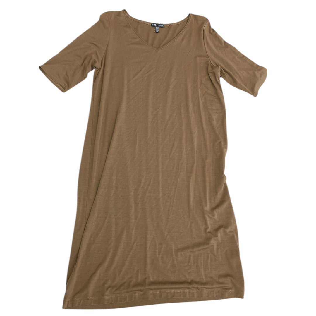 Dress Designer By Eileen Fisher In Brown, Size:M