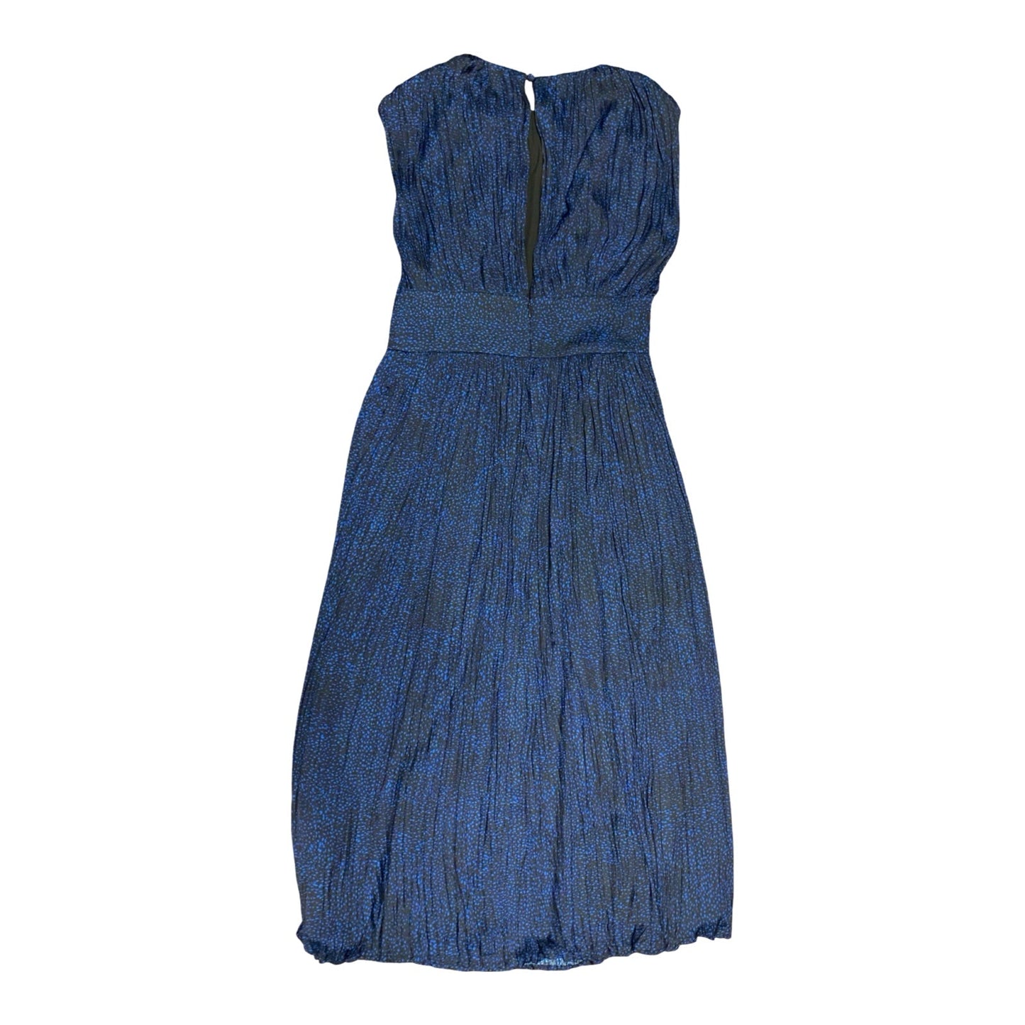 Dress Casual Midi By Banana Republic In Black & Blue, Size:6