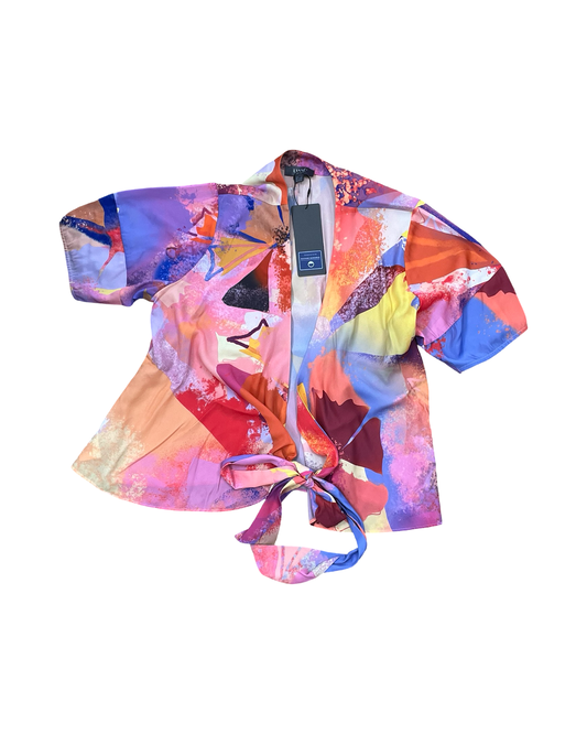 Top Ss By Lysse In Orange & Pink, Size:L