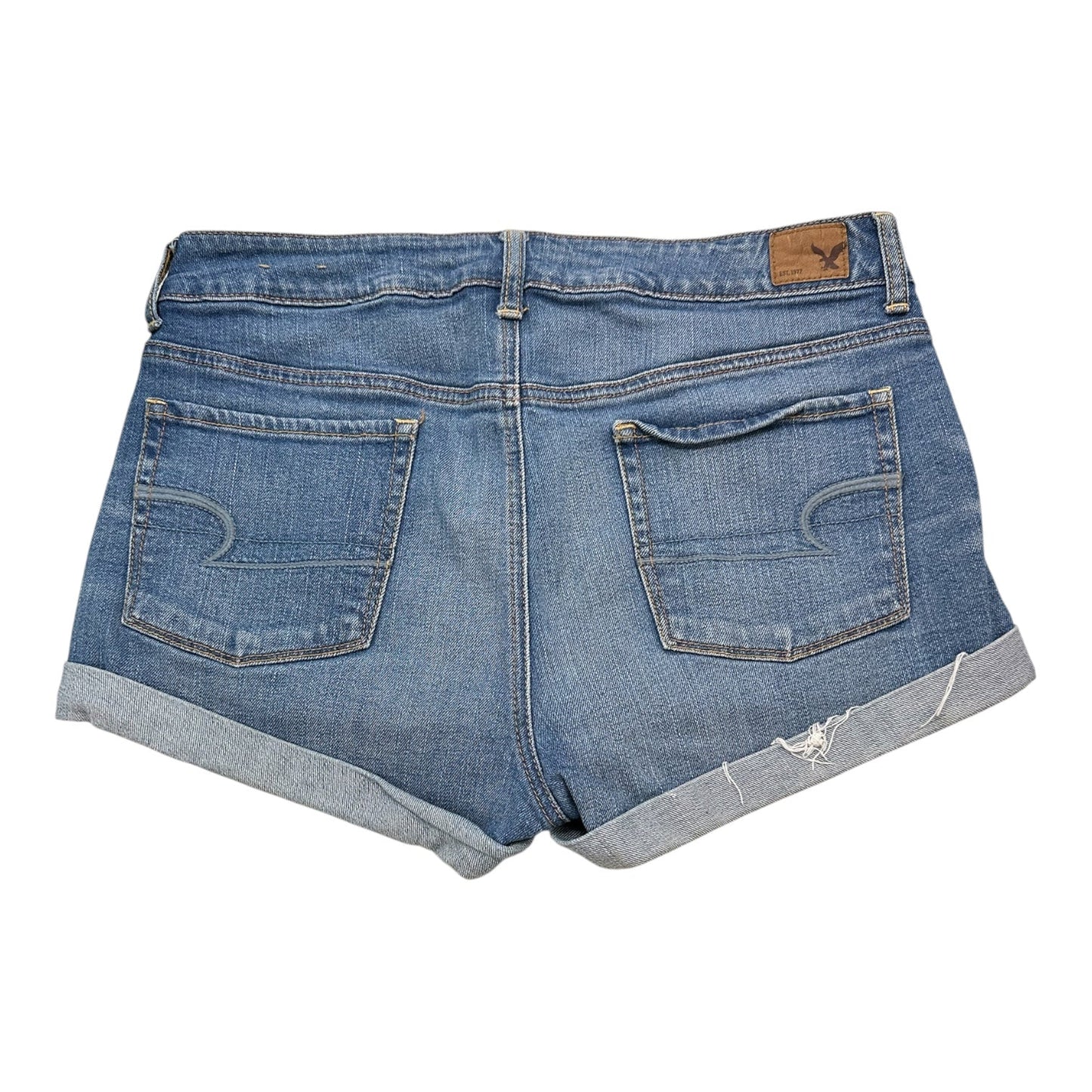 Shorts By American Eagle In Blue Denim, Size:12