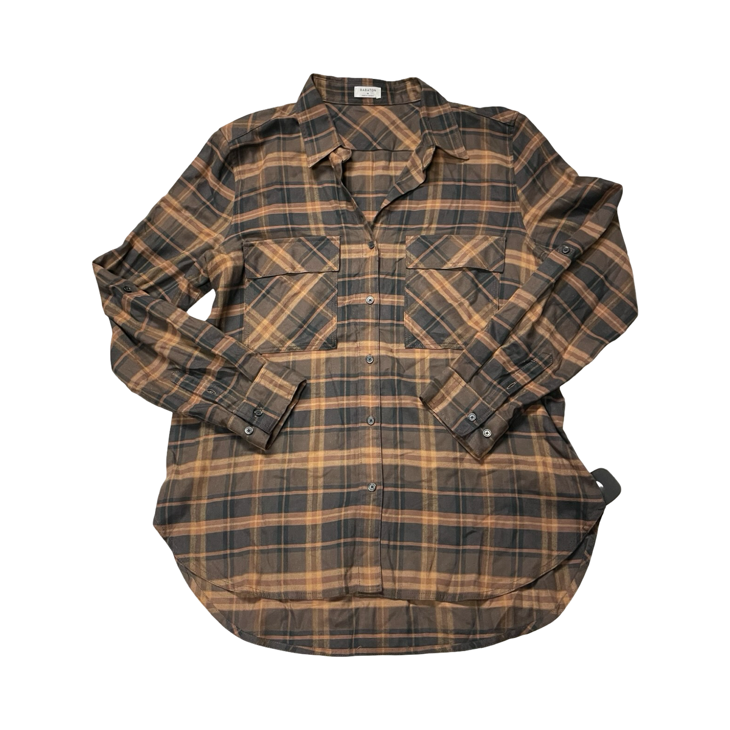 Top Ls By Babaton In Plaid Pattern, Size:M