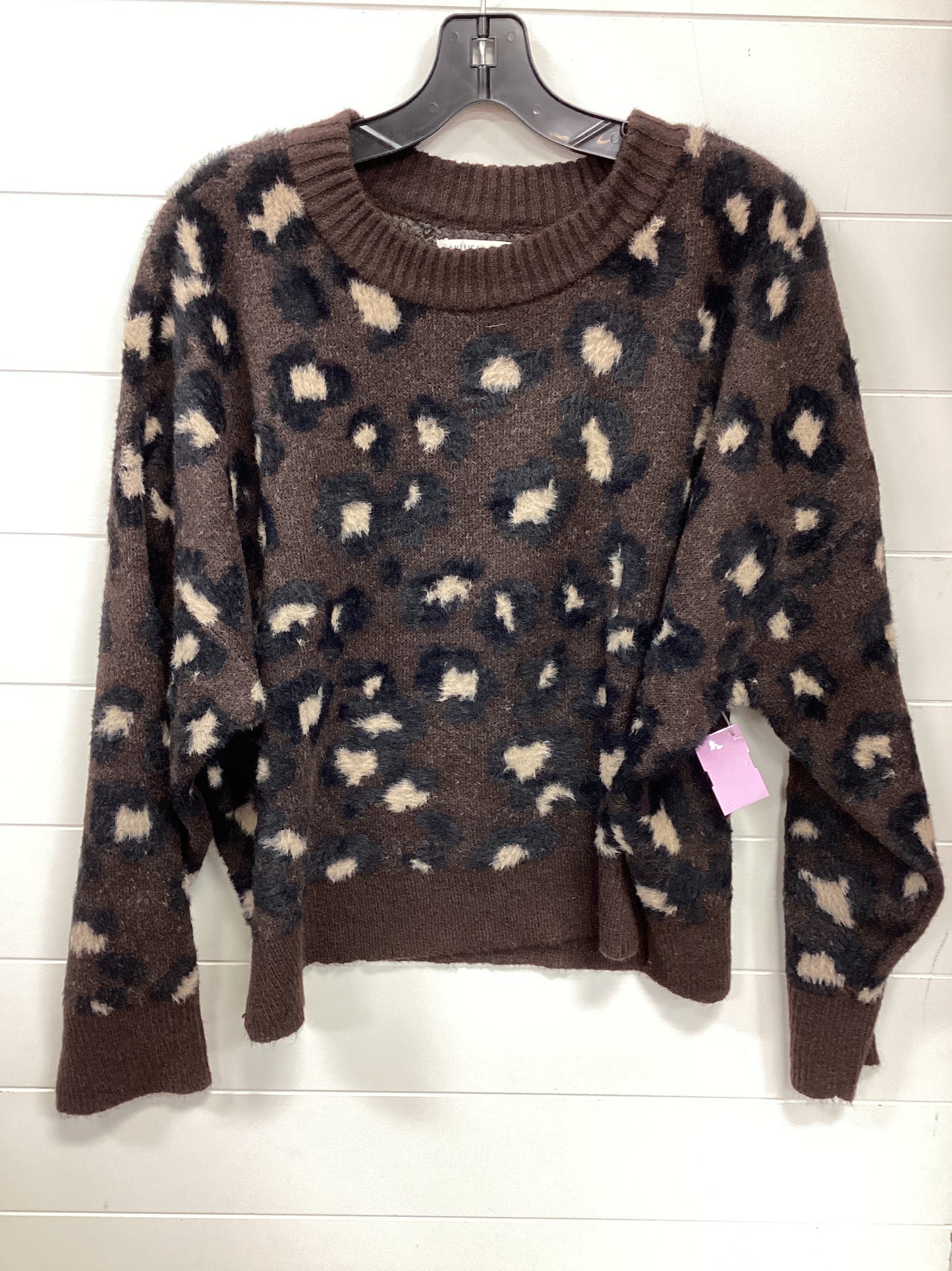 Sweater By American Eagle In Brown, Size:M