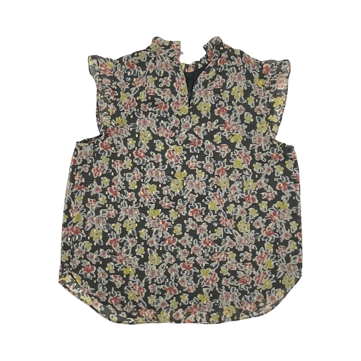 Blouse Sleeveless By Loft In Floral Print, Size:M