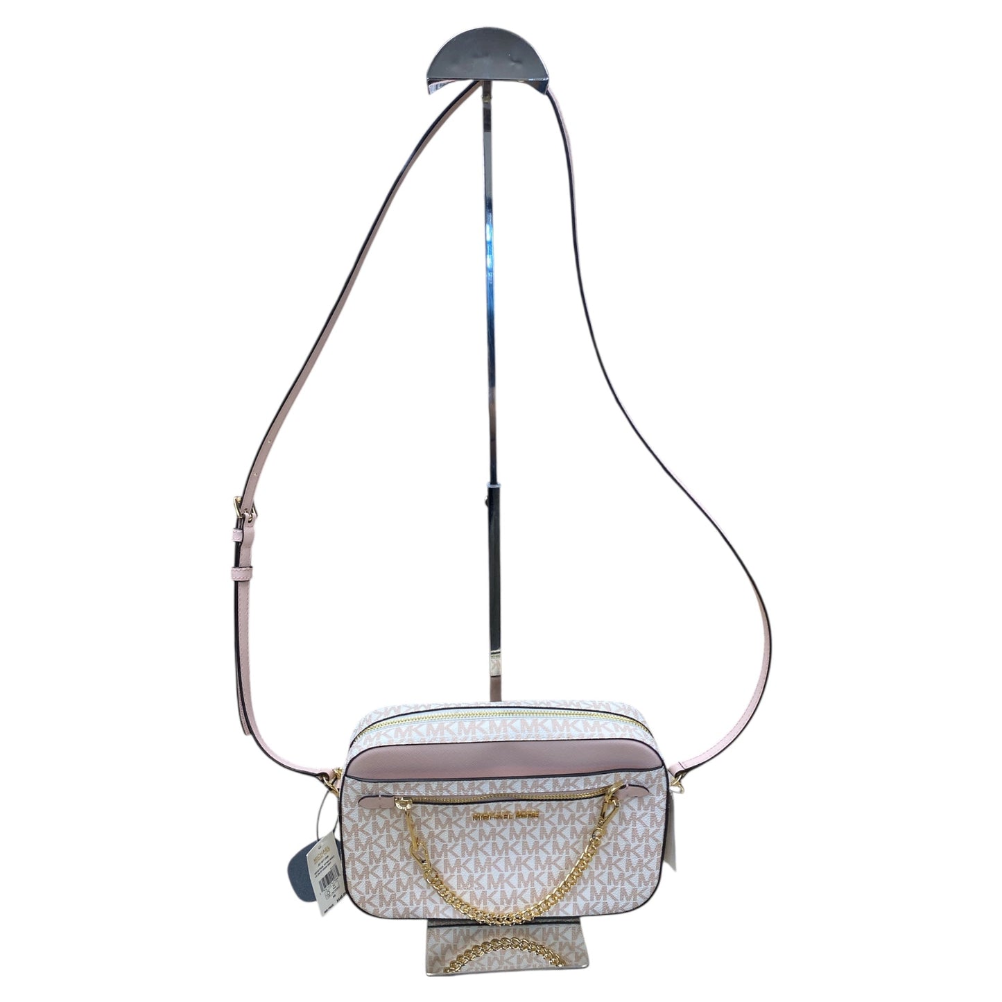 Handbag Designer By Michael Kors In Rose Gold, Size:Medium