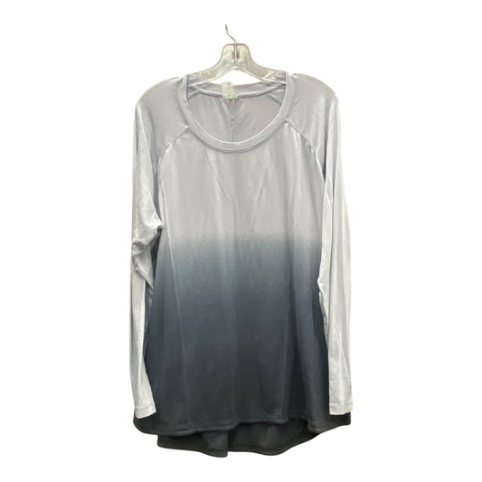 Athletic Top Ls Crewneck By Calia In Blue, Size:2x