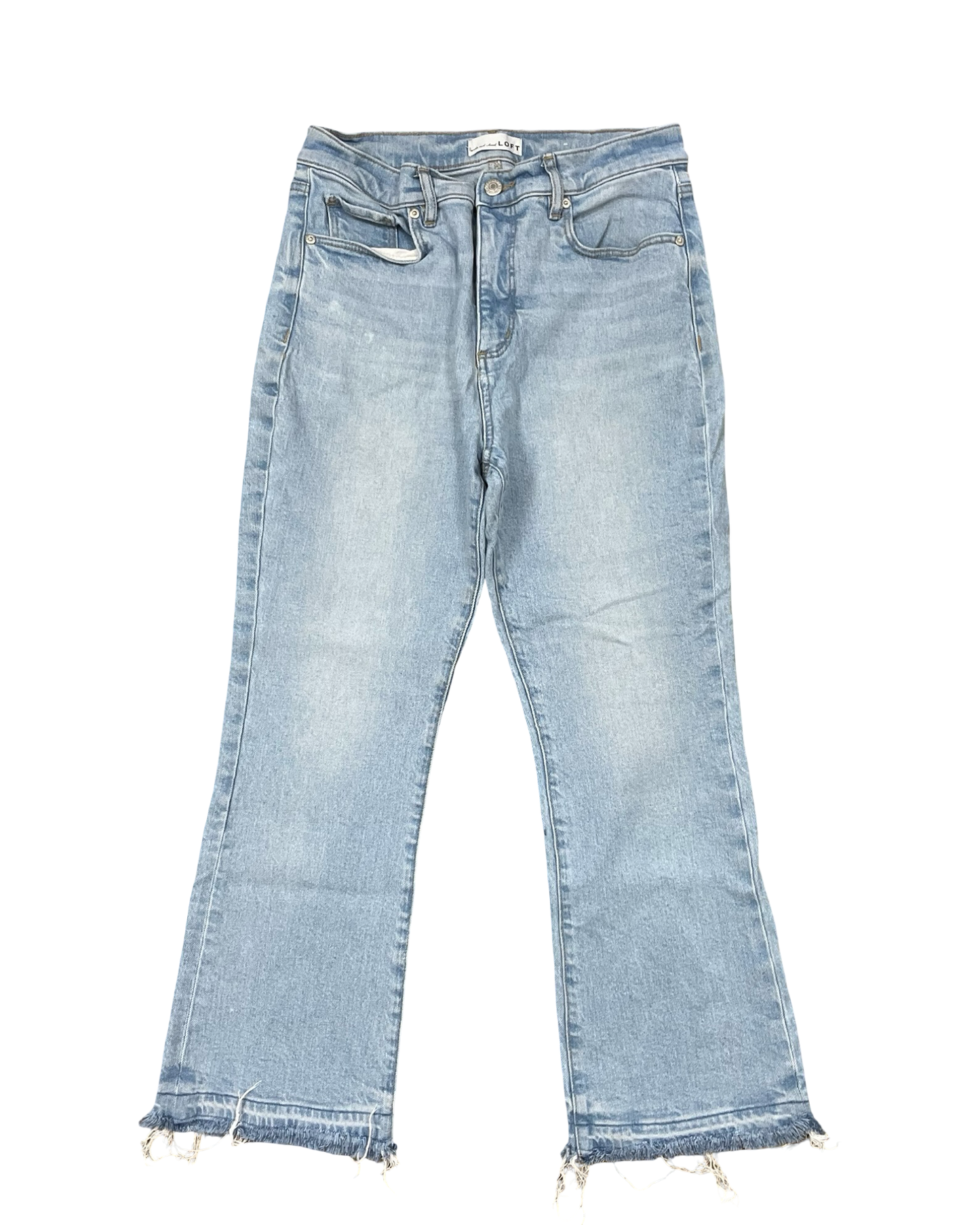 Jeans Boot Cut By Loft In Blue Denim, Size:8