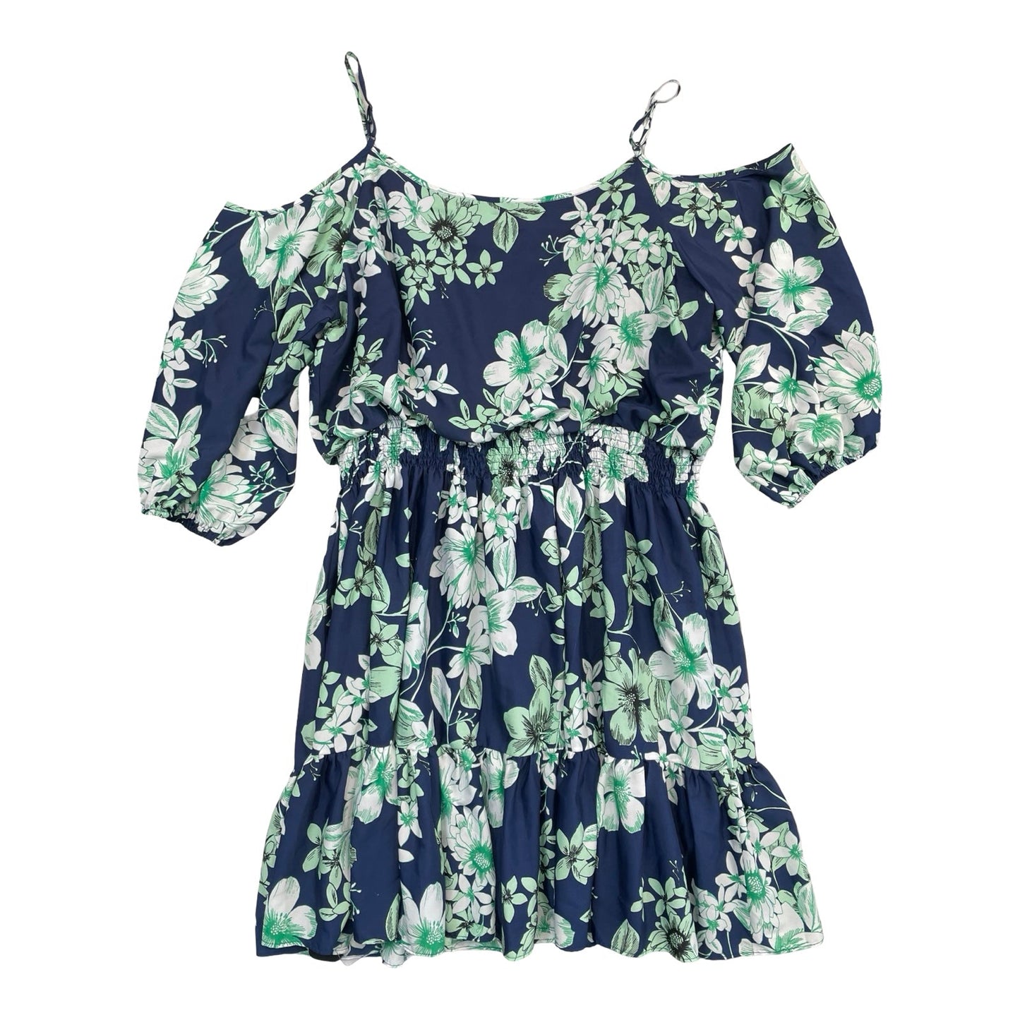Dress Casual Midi By Eliza J In Blue & Green, Size:22