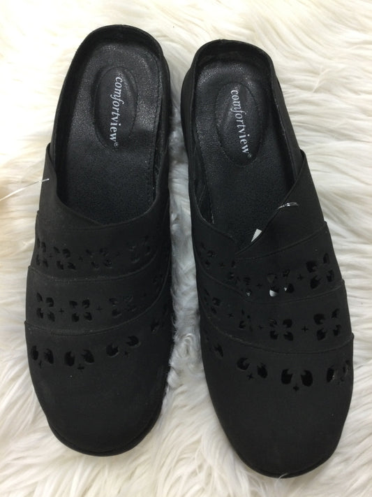 Shoes Flats By Comfortview In Black, Size:10