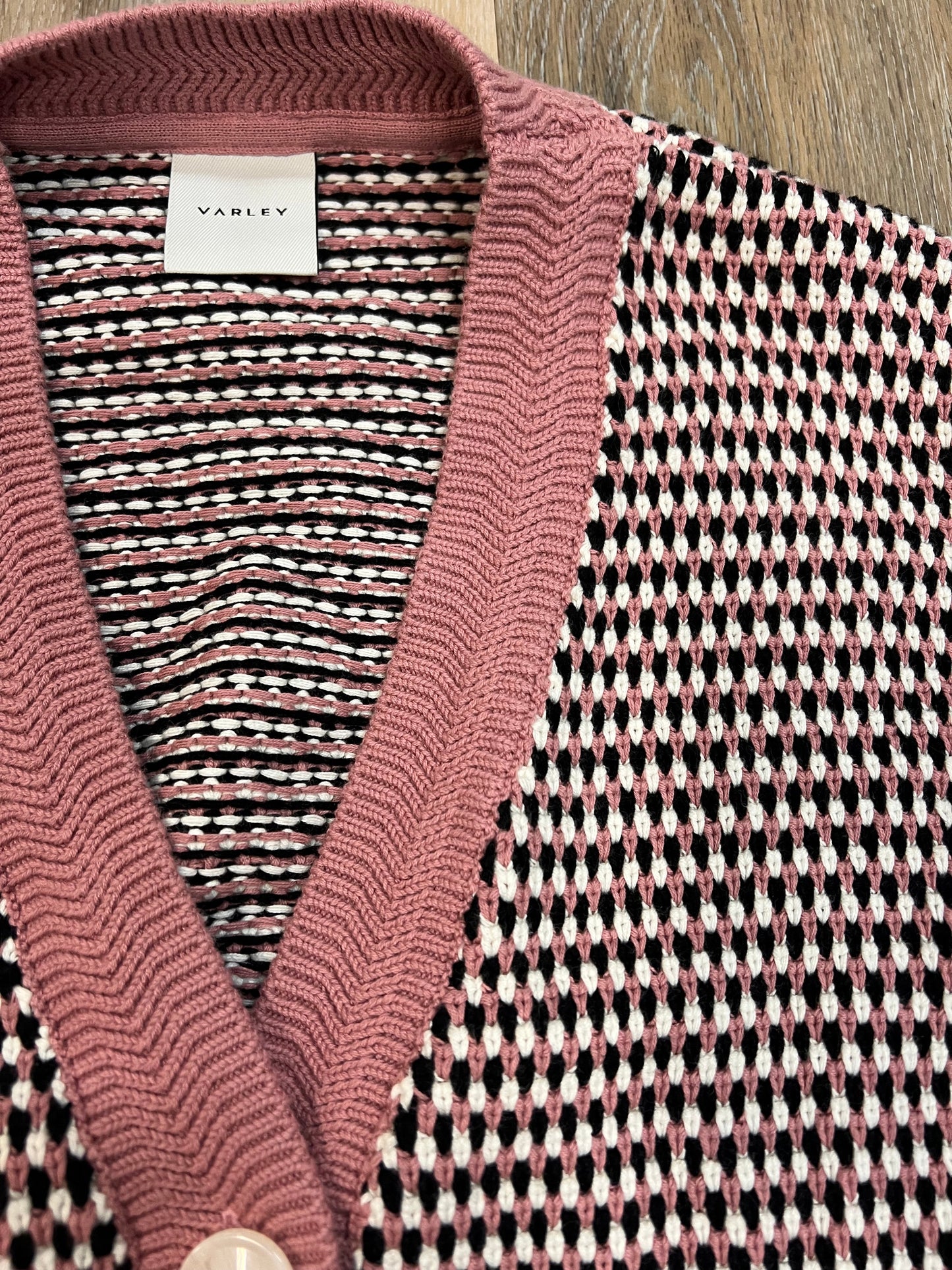 Sweater Cardigan By Varley In Pink, Size: Xs